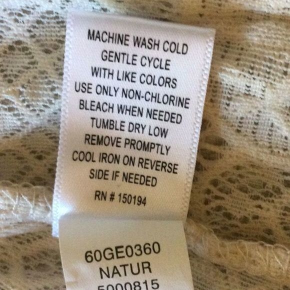 Living Doll Ivory‎ Ecru Lace Zip Up Unlined Jacket Size Med - Picture 10 of 11